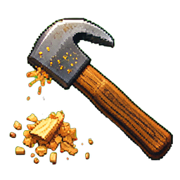 Alicate de banco de hierro — sprite pixel art 256×256