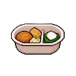 Bento Box — 256×256 pixel art sprite