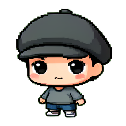 ベレー帽 — 256×256 ピクセルアートスプライト