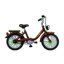 自転車巡洋艦 — 256×256 ピクセルアートスプライト
