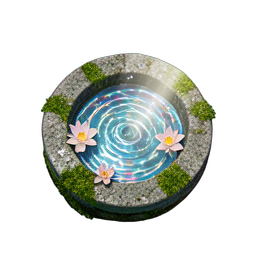 Bird Bath (HD-2D) - 256x256 pixel art sprite