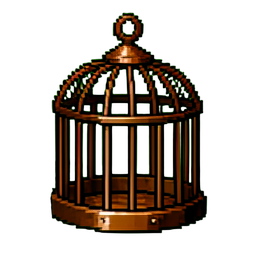 Bird Cage - 256x256 pixel art sprite