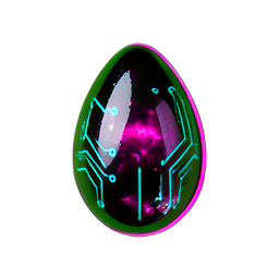 Bird Egg (Cyberpunk) - 256x256 pixel art sprite