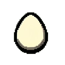 鳥の卵 (ローレゾ) — 256×256 ピクセルアートスプライト