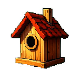 Bird House - 256x256 pixel art sprite