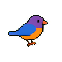 Ramo para pássaros — sprite pixel art 256×256