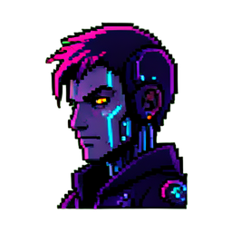 Schwarzmarkthütchen — 256×256 Pixel-Art-Sprite