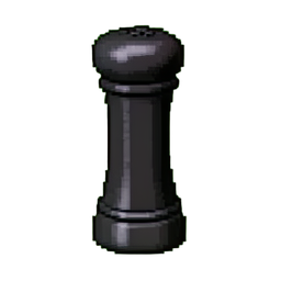 Moedor de pimenta preta — sprite pixel art 256×256