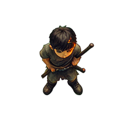 Blacksmith Boy (Atmospheric) - 256x256 pixel art sprite
