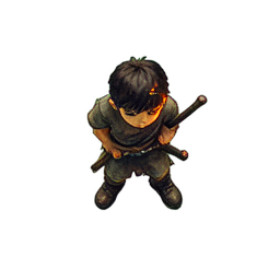Blacksmith Boy (Atmospheric) — 256×256 pixel art sprite