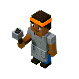 Blacksmith Boy (Voxel) - 256x256 pixel art sprite
