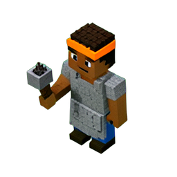 Garçon forgeron (Voxel) — sprite pixel art 256×256