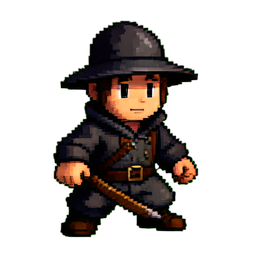 Blacksmith Boy - 256x256 pixel art sprite