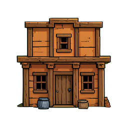 Blacksmith Forge Shed — 256×256 pixel art sprite