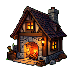 Forge du Forgeron — sprite pixel art 256×256