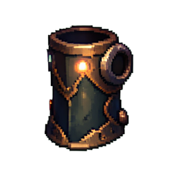 Épaulière d'Endurance Bénie — sprite pixel art 256×256