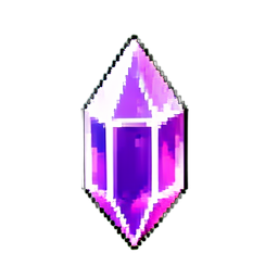Cristal de Focalisation Béni — sprite pixel art 256×256