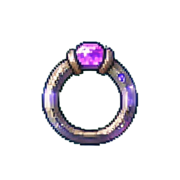 Anneau de Force Bénie — sprite pixel art 256×256