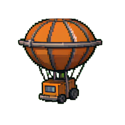 Dirigeable — sprite pixel art 256×256