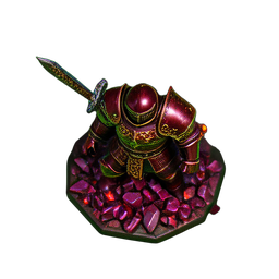 Blood Knight (HD-2D) - 256x256 pixel art sprite