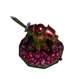 Chevalier de sang (HD-2D) — sprite pixel art 256×256