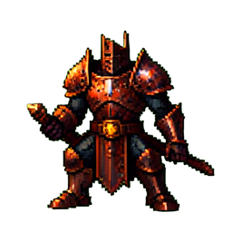Blood Knight - 256x256 pixel art sprite
