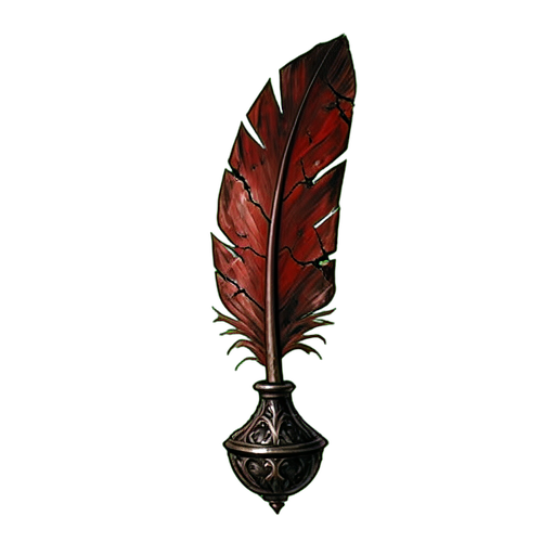 Pena do pacto de sangue — sprite pixel art 512×512