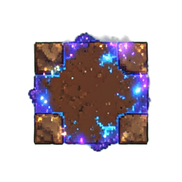 피웅덩이 타일 — 256×256 픽셀 아트 스프라이트