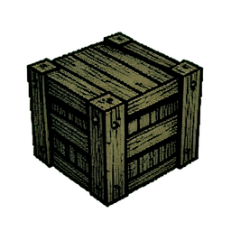Caisse Tache de Sang — sprite pixel art 256×256