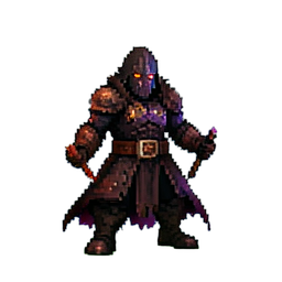 Mage de sang — sprite pixel art 256×256
