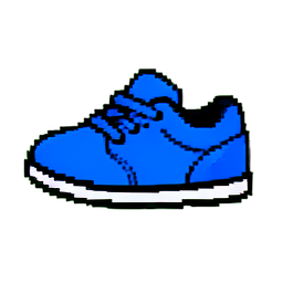 Blaue Sneaker — 256×256 Pixel-Art-Sprite