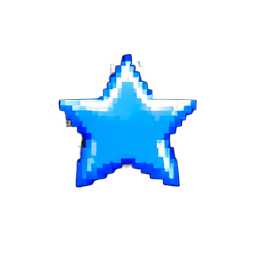 Camion pickup de estrella azul — sprite pixel art 256×256