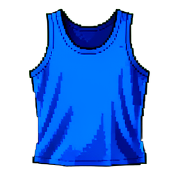 Blaues Tanktop — 256×256 Pixel-Art-Sprite