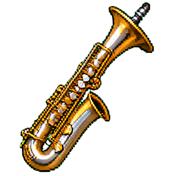 Touche C de harmonica blues — sprite pixel art 256×256