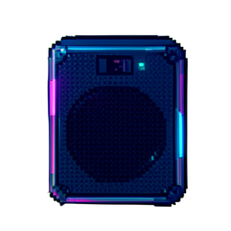 Bluetooth-Lautsprecher — 256×256 Pixel-Art-Sprite