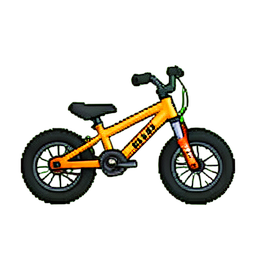 BMX 자전거 — 256×256 픽셀 아트 스프라이트