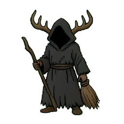 Cornes du druide de la marécage (Art Pixelisé) — sprite pixel art 256×256