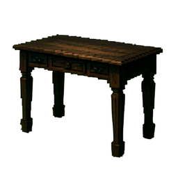 Mesa de consola bohemia — sprite pixel art 256×256