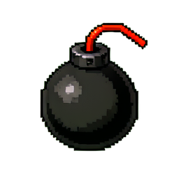 Bomb (16-Bit) - 256x256 pixel art sprite