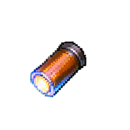 Bomb Fuse Toss Arc — 256×256 pixel art sprite