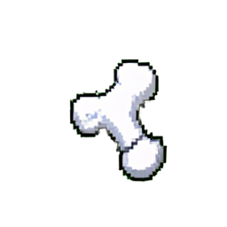 Bone (16-Bit) - 256x256 pixel art sprite