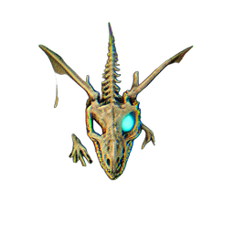Bone Dragon (Atmospheric) - 256x256 pixel art sprite
