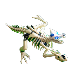 Bone Dragon (HD-2D) - 256x256 pixel art sprite