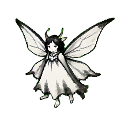 뼈 요정 — 256×256 픽셀 아트 스프라이트