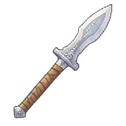 Knochenhalberd — 256×256 Pixel-Art-Sprite