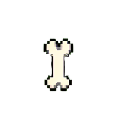 Bone (Low-Res) - 256x256 pixel art sprite