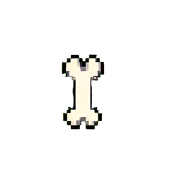 Osso (Baixa Res) — sprite pixel art 256×256