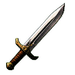 Machete de hueso — sprite pixel art 256×256