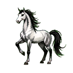 Bone Pegasus — 256×256 pixel art sprite