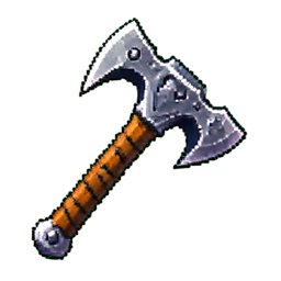 Knochenspitzhacke — 256×256 Pixel-Art-Sprite